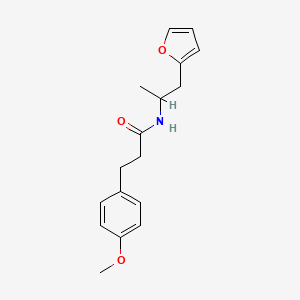 molecular formula C17H21NO3 B2638403 N-[1-(furan-2-yl)propan-2-yl]-3-(4-methoxyphenyl)propanamide CAS No. 1219905-49-3