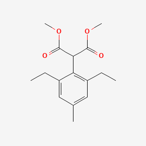 molecular formula C16H22O4 B2638404 1,3-dimethyl 2-(2,6-diethyl-4-methylphenyl)propanedioate CAS No. 243973-72-0