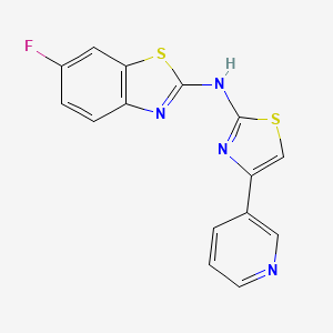 6-fluoro-N-(4-(pyridin-3-yl)thiazol-2-yl)benzo[d]thiazol-2-amine