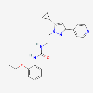 1-(2-(5-cyclopropyl-3-(pyridin-4-yl)-1H-pyrazol-1-yl)ethyl)-3-(2-ethoxyphenyl)urea