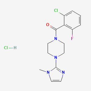 (2-chloro-6-fluorophenyl)(4-(1-methyl-1H-imidazol-2-yl)piperazin-1-yl)methanone hydrochloride