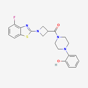 (1-(4-Fluorobenzo[d]thiazol-2-yl)azetidin-3-yl)(4-(2-hydroxyphenyl)piperazin-1-yl)methanone