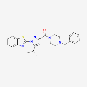 (1-(benzo[d]thiazol-2-yl)-5-isopropyl-1H-pyrazol-3-yl)(4-benzylpiperazin-1-yl)methanone