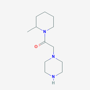 1-[2-(2-Methylpiperidin-1-yl)-2-oxoethyl]piperazine