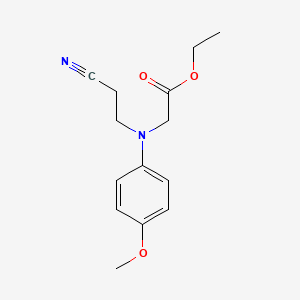 Ethyl 2-[(2-cyanoethyl)(4-methoxyphenyl)amino]acetate