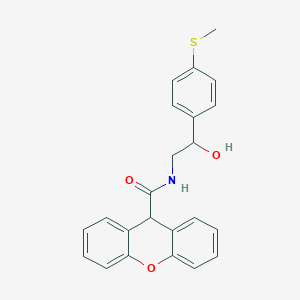 molecular formula C23H21NO3S B2638494 N-(2-hydroxy-2-(4-(methylthio)phenyl)ethyl)-9H-xanthene-9-carboxamide CAS No. 1448031-38-6