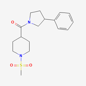 (1-(Methylsulfonyl)piperidin-4-yl)(3-phenylpyrrolidin-1-yl)methanone