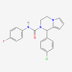 1-(4-chlorophenyl)-N-(4-fluorophenyl)-3,4-dihydropyrrolo[1,2-a]pyrazine-2(1H)-carboxamide
