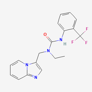 1-Ethyl-1-(imidazo[1,2-a]pyridin-3-ylmethyl)-3-(2-(trifluoromethyl)phenyl)urea