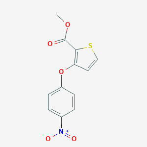 molecular formula C12H9NO5S B026385 3-(4-硝基苯氧基)噻吩-2-羧酸甲酯 CAS No. 103790-37-0