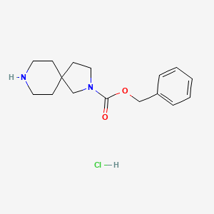 molecular formula C16H23ClN2O2 B2638505 Benzyl 2,8-diazaspiro[4.5]decane-2-carboxylate hydrochloride CAS No. 1380300-47-9