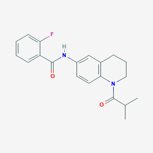 2-fluoro-N-(1-isobutyryl-1,2,3,4-tetrahydroquinolin-6-yl)benzamide