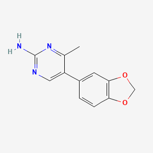 5-(1,3-Benzodioxol-5-yl)-4-methyl-2-pyrimidinamine