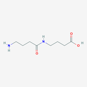 molecular formula C8H16N2O3 B2638534 4-(4-Aminobutanoylamino)butanoic acid CAS No. 98998-63-1