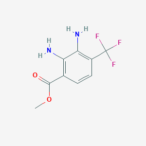 molecular formula C9H9F3N2O2 B2638631 Methyl 2,3-diamino-4-(trifluoromethyl)benzoate CAS No. 913299-81-7