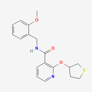 N-(2-methoxybenzyl)-2-((tetrahydrothiophen-3-yl)oxy)nicotinamide