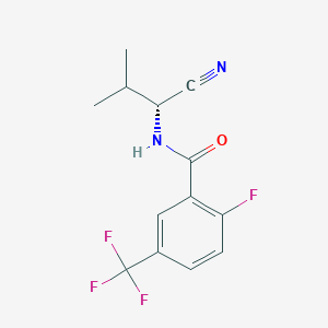 N-[(1R)-1-cyano-2-methylpropyl]-2-fluoro-5-(trifluoromethyl)benzamide