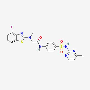 2-((4-fluorobenzo[d]thiazol-2-yl)(methyl)amino)-N-(4-(N-(4-methylpyrimidin-2-yl)sulfamoyl)phenyl)acetamide