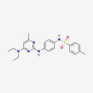 N-(4-((4-(diethylamino)-6-methylpyrimidin-2-yl)amino)phenyl)-4-methylbenzenesulfonamide