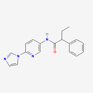 N-(6-(1H-imidazol-1-yl)pyridin-3-yl)-2-phenylbutanamide