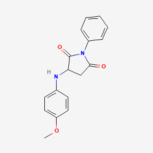 3-((4-Methoxyphenyl)amino)-1-phenylpyrrolidine-2,5-dione