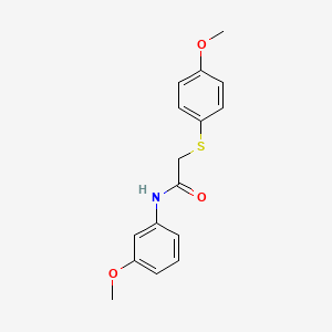 N-(3-methoxyphenyl)-2-((4-methoxyphenyl)thio)acetamide