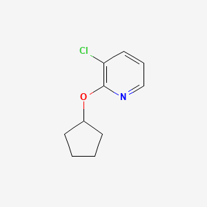 molecular formula C10H12ClNO B2638717 3-Chloro-2-(cyclopentyloxy)pyridine CAS No. 1289193-56-1