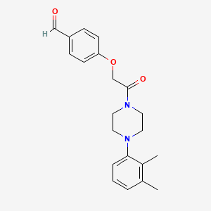 4-[2-[4-(2,3-Dimethylphenyl)piperazin-1-yl]-2-oxoethoxy]benzaldehyde