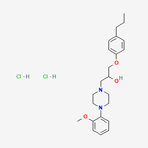 1-(4-(2-Methoxyphenyl)piperazin-1-yl)-3-(4-propylphenoxy)propan-2-ol dihydrochloride
