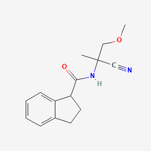 N-(2-Cyano-1-methoxypropan-2-yl)-2,3-dihydro-1H-indene-1-carboxamide