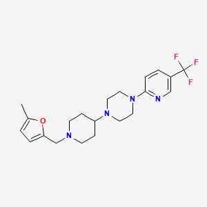 1-(1-((5-Methylfuran-2-yl)methyl)piperidin-4-yl)-4-(5-(trifluoromethyl)pyridin-2-yl)piperazine