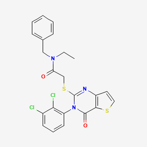 N-benzyl-2-((3-(2,3-dichlorophenyl)-4-oxo-3,4-dihydrothieno[3,2-d]pyrimidin-2-yl)thio)-N-ethylacetamide