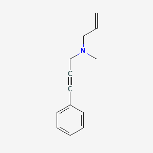 Methyl(3-phenylprop-2-yn-1-yl)(prop-2-en-1-yl)amine