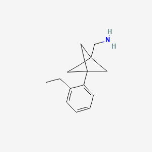 [3-(2-Ethylphenyl)-1-bicyclo[1.1.1]pentanyl]methanamine
