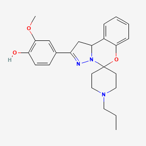 2-Methoxy-4-(1'-propyl-1,10b-dihydrospiro[benzo[e]pyrazolo[1,5-c][1,3]oxazine-5,4'-piperidin]-2-yl)phenol