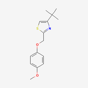 4-(Tert-butyl)-2-[(4-methoxyphenoxy)methyl]-1,3-thiazole