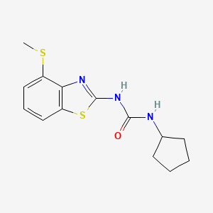 1-Cyclopentyl-3-(4-(methylthio)benzo[d]thiazol-2-yl)urea