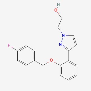 2-(3-{2-[(4-fluorobenzyl)oxy]phenyl}-1H-pyrazol-1-yl)-1-ethanol