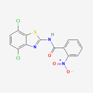 N-(4,7-dichloro-1,3-benzothiazol-2-yl)-2-nitrobenzamide