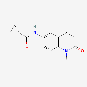 N-(1-methyl-2-oxo-1,2,3,4-tetrahydro-6-quinolinyl)-1-cyclopropanecarboxamide