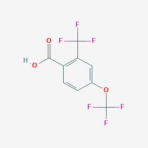 molecular formula C9H4F6O3 B2638819 4-(Trifluoromethoxy)-2-(trifluoromethyl)benzoic acid CAS No. 2089257-83-8