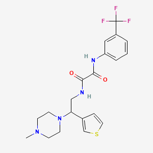 N1-(2-(4-methylpiperazin-1-yl)-2-(thiophen-3-yl)ethyl)-N2-(3-(trifluoromethyl)phenyl)oxalamide