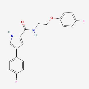N-[2-(4-fluorophenoxy)ethyl]-4-(4-fluorophenyl)-1H-pyrrole-2-carboxamide