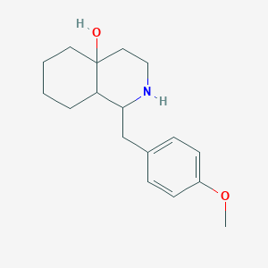molecular formula C17H25NO2 B2638897 1-(4-Methoxy-benzyl)-octahydro-isoquinolin-4a-ol CAS No. 63477-92-9