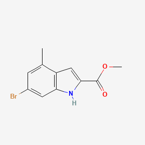 molecular formula C11H10BrNO2 B2638958 Methyl 6-bromo-4-methyl-1H-indole-2-carboxylate CAS No. 1935175-99-7