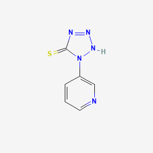 molecular formula C6H5N5S B2639003 1-(pyridin-3-yl)-1H-tetrazole-5-thiol CAS No. 62770-11-0