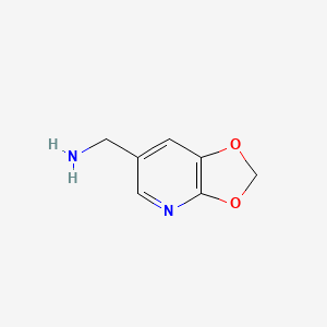 molecular formula C7H8N2O2 B2639041 [1,3]Dioxolo[4,5-b]pyridin-6-ylmethanamine CAS No. 1260671-81-5