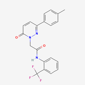 2-[3-(4-methylphenyl)-6-oxopyridazin-1-yl]-N-[2-(trifluoromethyl)phenyl]acetamide