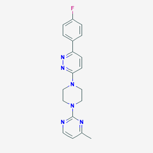2-[4-[6-(4-Fluorophenyl)pyridazin-3-yl]piperazin-1-yl]-4-methylpyrimidine