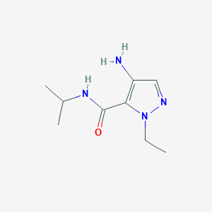 molecular formula C9H16N4O B2639127 4-Amino-1-ethyl-N-isopropyl-1H-pyrazole-5-carboxamide CAS No. 1496383-65-3